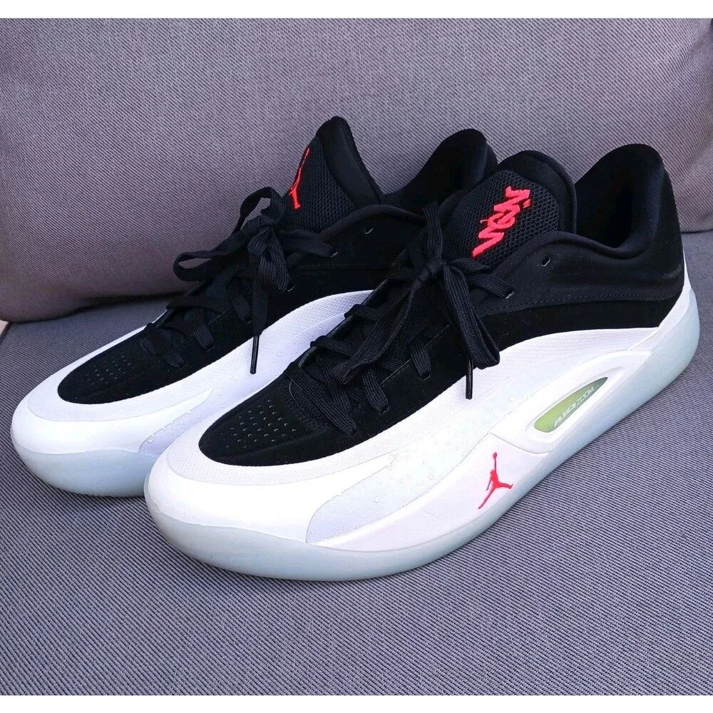 Men's Air Jordan Zion 4 White Black Size 14 Basketball Sneakers Shoes FB1802 100